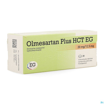 Olmesartan plus hct eg 20mg/12,5mg comp pell  28