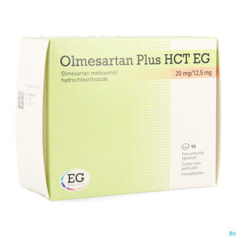 Olmesartan plus hct eg 20mg/12,5mg comp pell  98