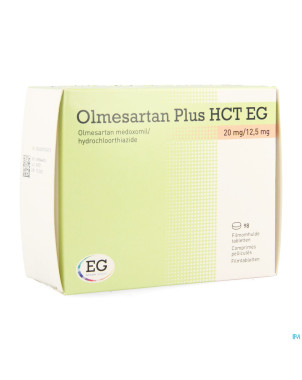 Olmesartan plus hct eg 20mg/12,5mg comp pell  98