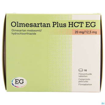Olmesartan plus hct eg 20mg/12,5mg comp pell  98