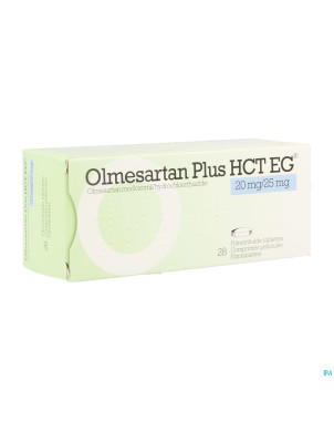Olmesartan plus hct eg 20mg/25,0mg comp pell  28
