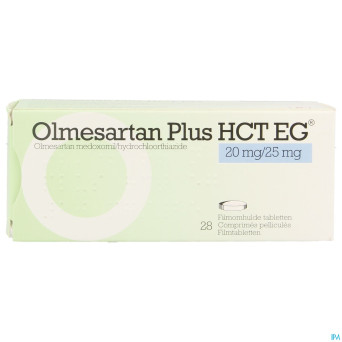 Olmesartan plus hct eg 20mg/25,0mg comp pell  28