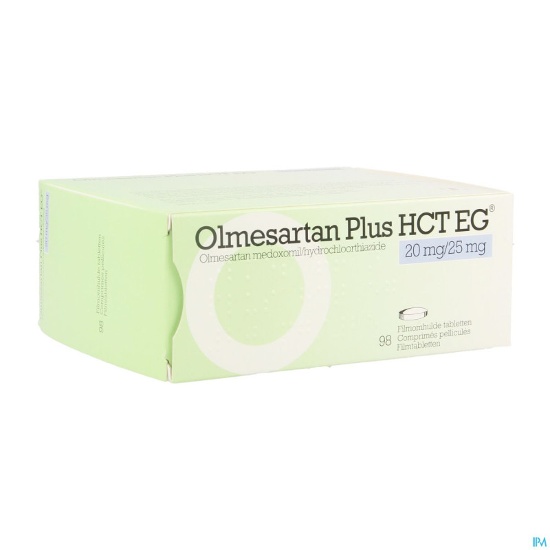 Olmesartan plus hct eg 20mg/25,0mg comp pell  98
