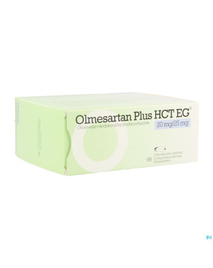 Olmesartan plus hct eg 20mg/25,0mg comp pell  98