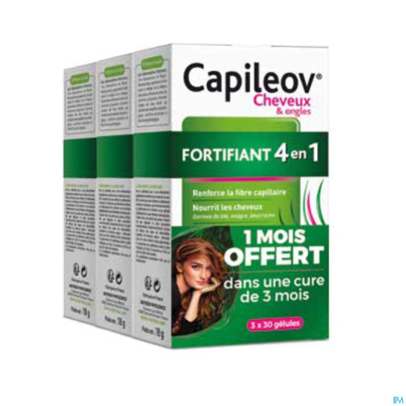 Capileov fortifiant tripack caps 3x30