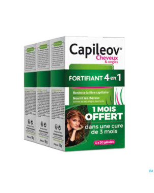 Capileov fortifiant tripack caps 3x30