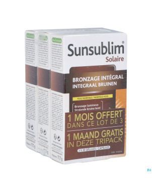 Sunsublim bronzage integral tripack caps 3x30