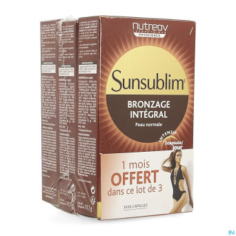 Sunsublim bronzage integral tripack caps 3x30