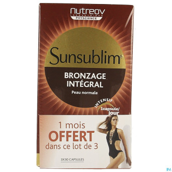 Sunsublim bronzage integral tripack caps 3x30