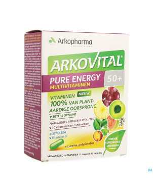 Arkovital pure energy 50+   caps 60
