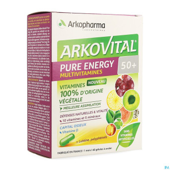 Arkovital pure energy 50+   caps 60