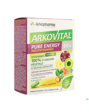 Arkovital pure energy 50+   caps 60