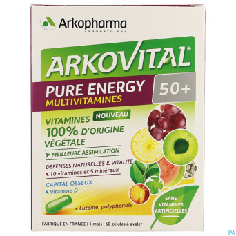 Arkovital pure energy 50+   caps 60