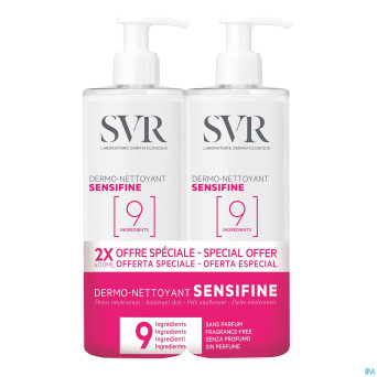 Svr sensifine dermo-nettoyant duo fl pompe 2x400ml