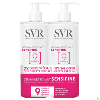 Svr sensifine dermo-nettoyant duo fl pompe 2x400ml