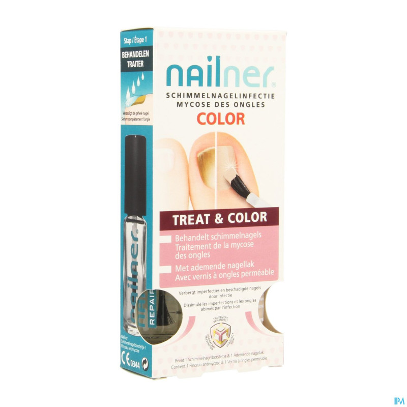 Nailner brush treat&color    2x5ml
