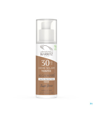 Alga maris creme solaire visage ip30 doree    50ml