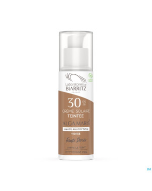 Alga maris creme solaire visage ip30 doree    50ml