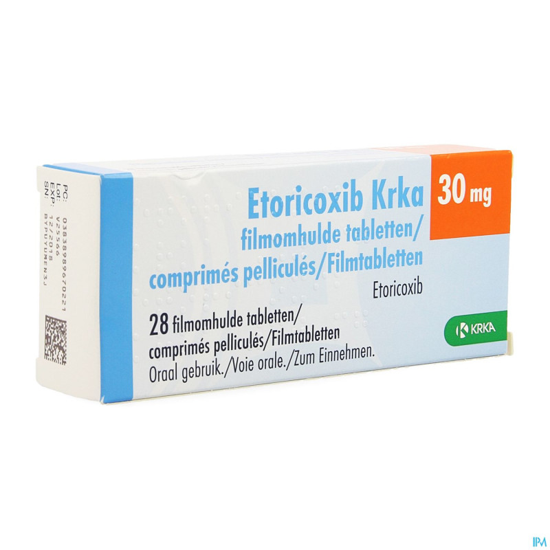 Etoricoxib krka  30mg comp pell 28 x  30mg