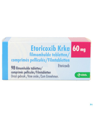 Etoricoxib krka  60mg comp pell 98 x  60mg