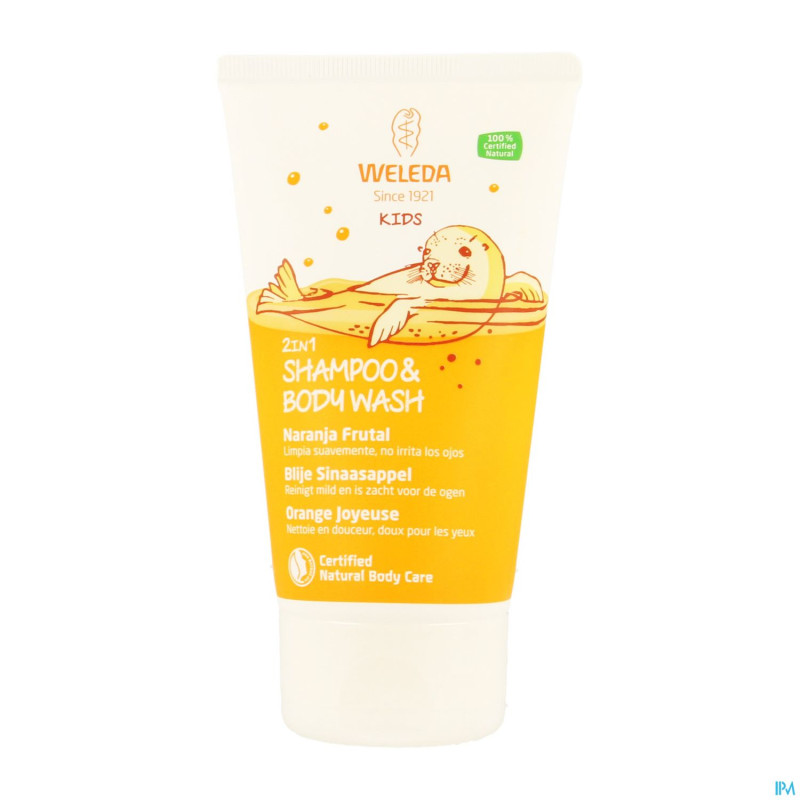 Weleda shampoo & bodywash 2en1 orange    150ml