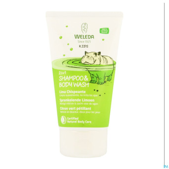 Weleda shampoo & bodywash 2en1 citron vert   150ml