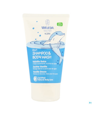 Weleda shampoo & bodywash 2en1 vanille douce 150ml