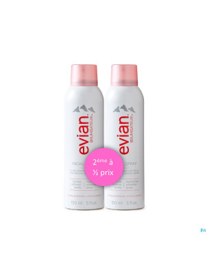 Evian brumisateur duo    2x150ml 2e-50%