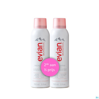Evian brumisateur duo    2x150ml 2e-50%