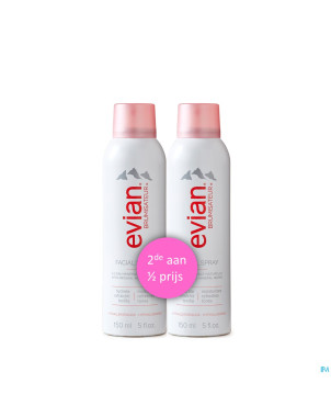 Evian brumisateur duo    2x150ml 2e-50%