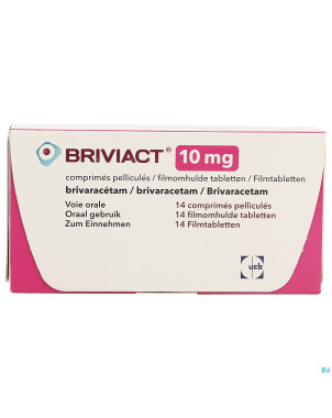 Briviact  10mg comp pell  14 x  10mg
