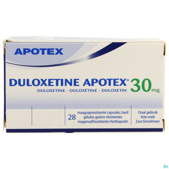 Duloxetine apotex 30mg gastroresist.  caps  28