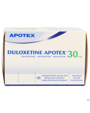 Duloxetine apotex 30mg gastroresist.  caps  98