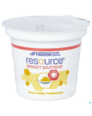 Resource dessert gourmand vanille  4x125g 12318667