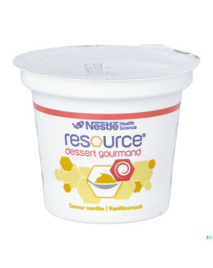 Resource dessert gourmand vanille  4x125g 12318667