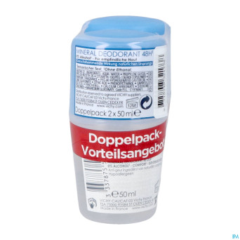 Vichy deo mineral bille 48h    duo 2x40ml