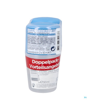 Vichy deo mineral bille 48h    duo 2x40ml