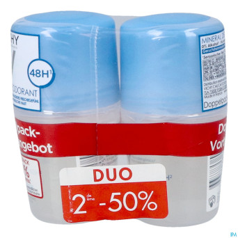 Vichy deo mineral bille 48h    duo 2x40ml