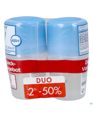 Vichy deo mineral bille 48h    duo 2x40ml