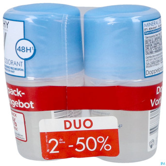Vichy deo mineral bille 48h    duo 2x40ml