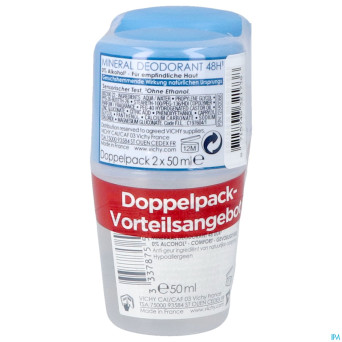 Vichy deo mineral bille 48h    duo 2x40ml
