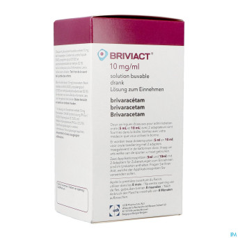 Briviact 10mg/ml sol buvable 300ml
