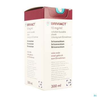 Briviact 10mg/ml sol buvable 300ml