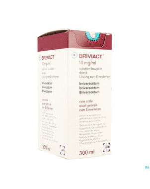 Briviact 10mg/ml sol buvable 300ml
