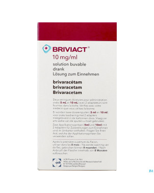 Briviact 10mg/ml sol buvable 300ml