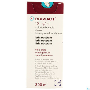 Briviact 10mg/ml sol buvable 300ml