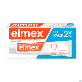 Elmex a/caries dentifrice tube 2x75ml