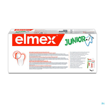 Elmex junior dentifrice 6-12ans tube 2x75ml