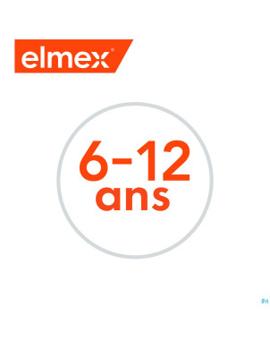 Elmex junior dentifrice 6-12ans tube 2x75ml