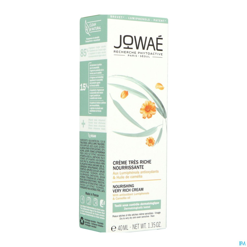 Jowae creme tres riche nourissante    tube  40ml